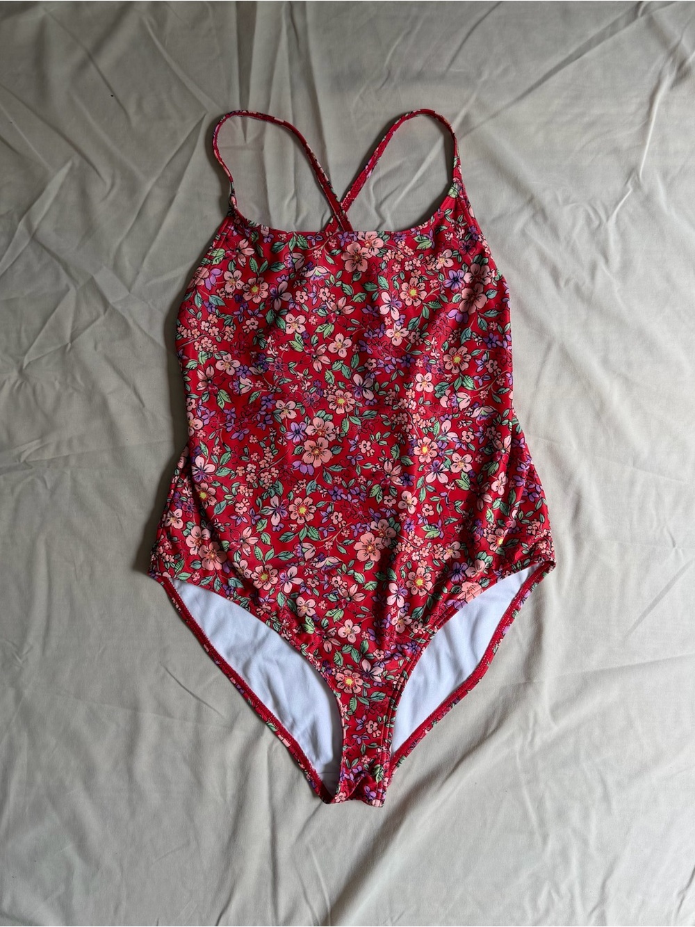 ASOS | Playful Promises swim suit in red floral